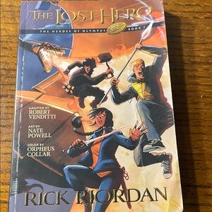 Vibrant Orange and Blue Adventure Console with Dynamic Action Features